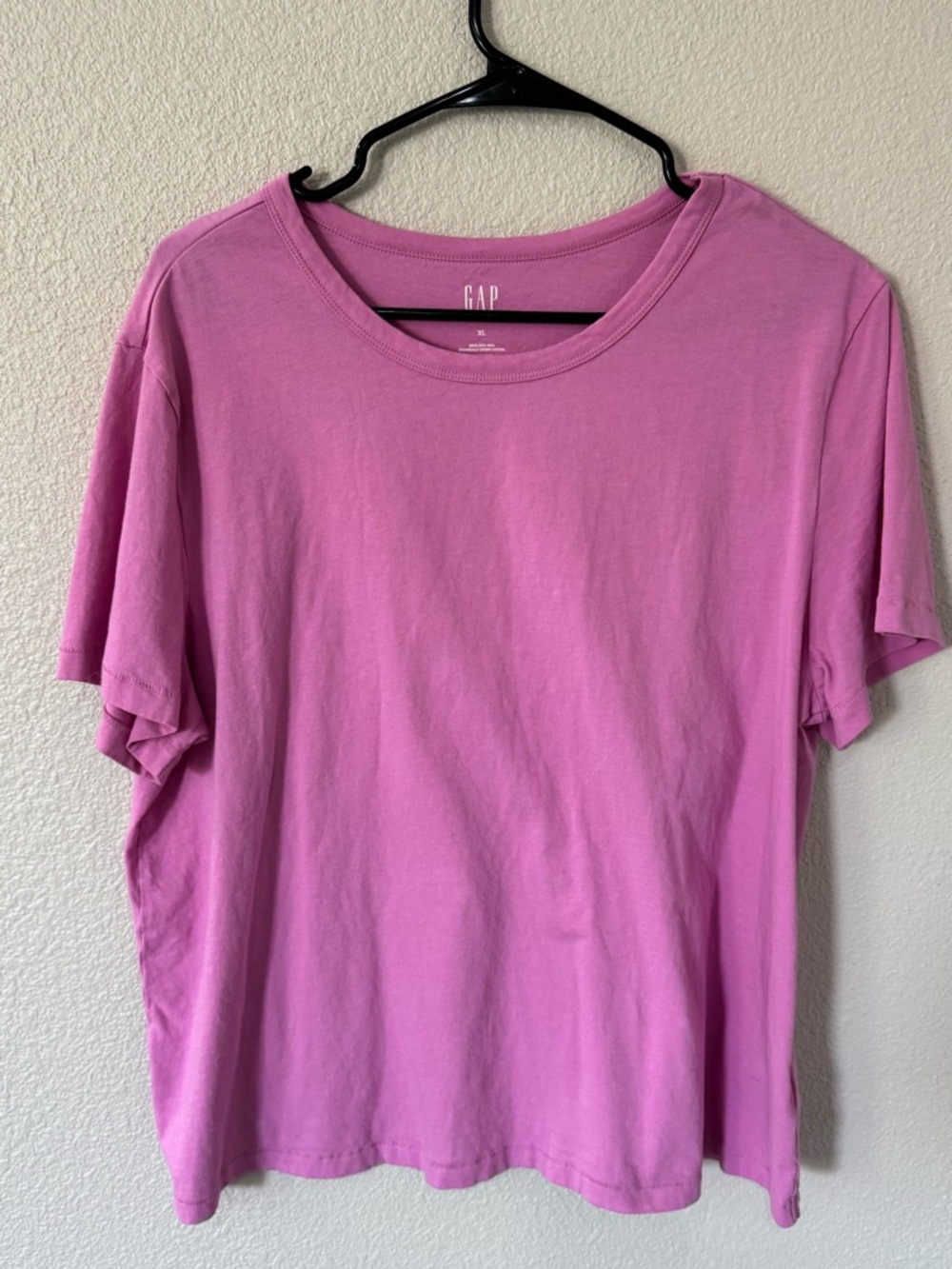 GAP Women's Mauve-Pink Short Sleeve Crew Tee